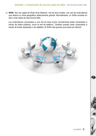 COMPONENTES DE UNA RED Y TIPOS DE REDES | PDF