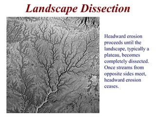Water Stream Dissection Natural Disasters Topic 7 Drainage Basins & Mass Wasting) | PPTX