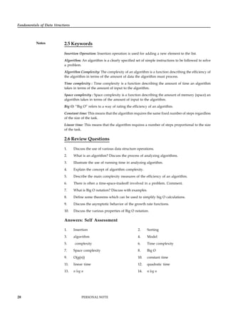 Data Structure and its Fundamentals | PDF