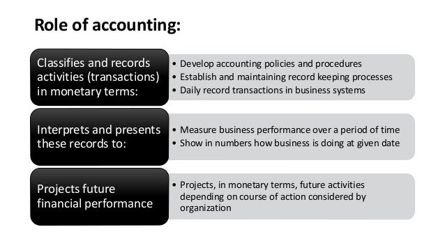 Roles And Responsibilities Of Accounting And Finance Department