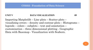 Foundation of Data Science Unit -5 Presentation4 | PPTX
