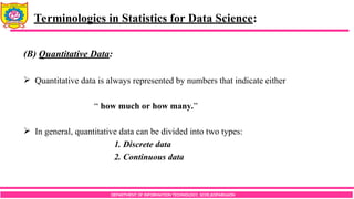 Foundation of Data Science unit number two notes | PDF