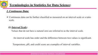 Examples Of Interval Variables Foundation of Data Science unit number two notes | PDF