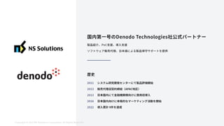 17
Copyright ©2022 NS Solutions Corporation. All Rights Reserved.
NSSOLのDenodoに関する取り組み
 
