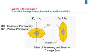7
Where is the Damage?
Formation Damage Causes, Prevention, and Remediation
KH…Horizontal Permeability
KV…Vertical Permeability
Effect of Anisotropy and Stress on
Damage Zone
 