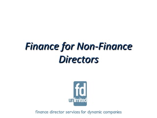 Finance for Non-Finance Directors 