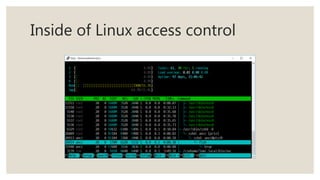 Inside of Linux access control
 