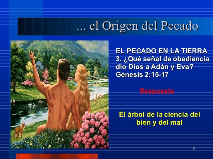 Como Adan Y Eva Tengamos Nuestro Pecado