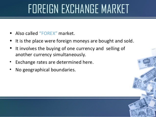 Foreign exchange industry
