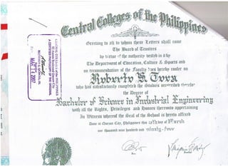 Bachelor of Science in Industrial Engineer