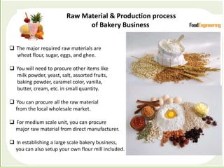 Profitable food processing business idea (Bakery Business) | PPT