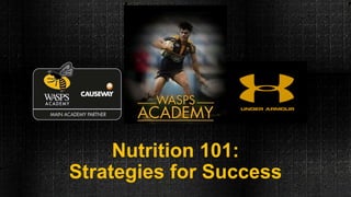 Nutrition 101:
Strategies for Success
 