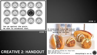 CREATIVE 2: HANDOUT
SIDE 1
SIDE 2
 