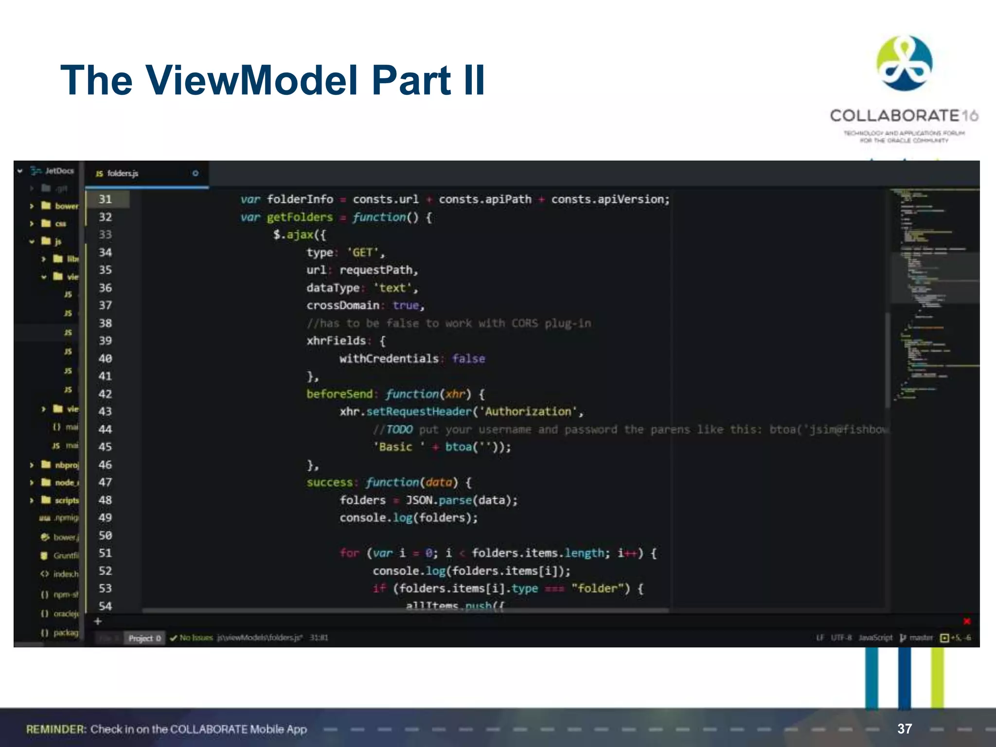 The ViewModel Part II
37
 