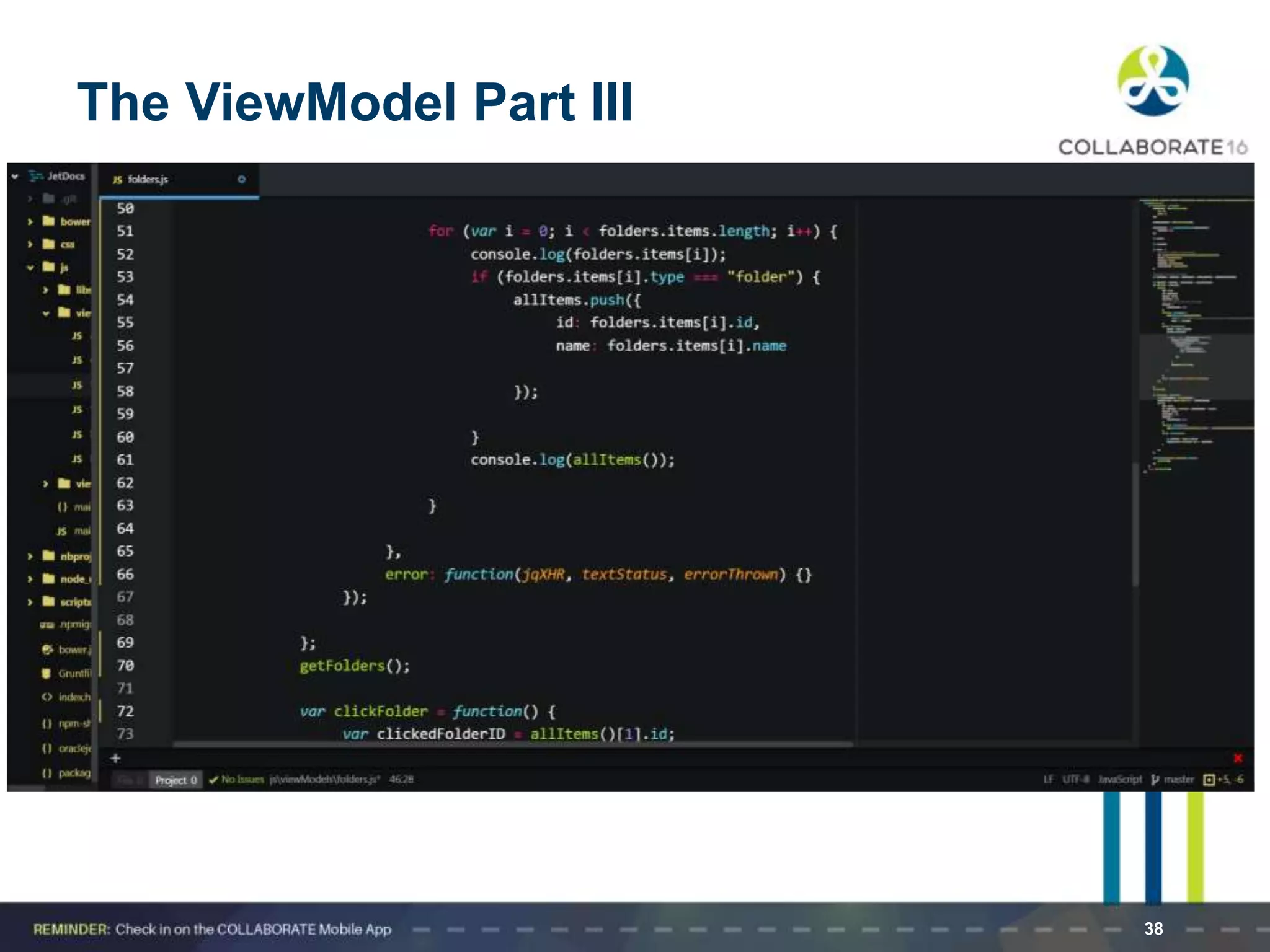 The ViewModel Part III
38
 