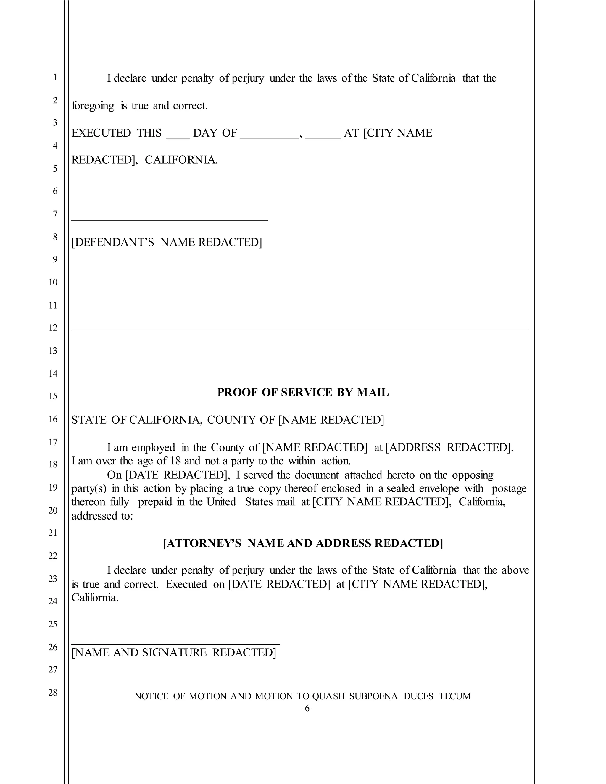 Writing Sample Goldman Motion to Quash Pleading | DOCX