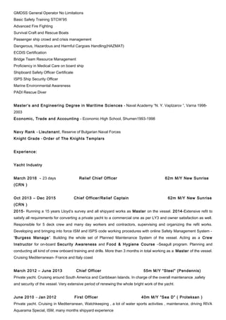 Vladimir Nikolov CV | DOC