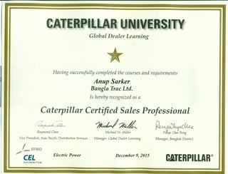 Caterpillar Certified Sales Professional-EP