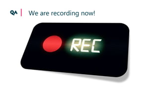 We are recording now!
 