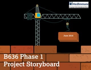 June 2016
B636 Phase 1
Project Storyboard
 