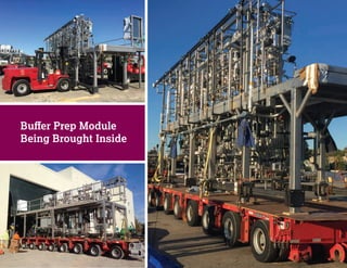 Buﬀer Prep Module
Being Brought Inside
 
