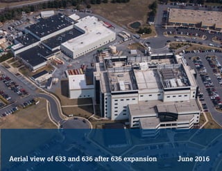 Aerial view of 633 and 636 after 636 expansion June 2016
 