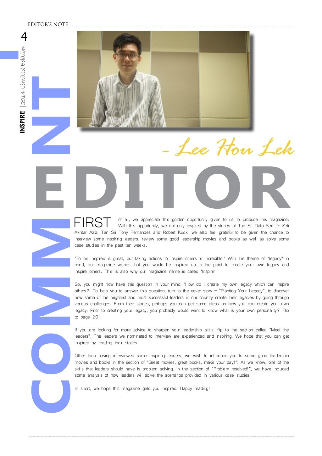 Famous leader assignment image