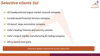 Selective clients list
➔
➔
➔
➔
➔
➔
 