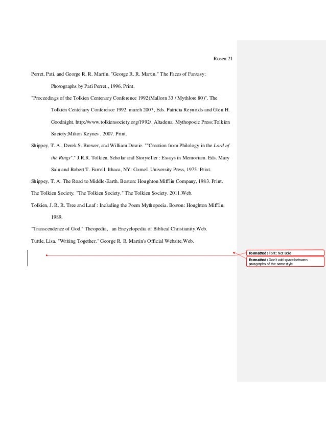 Tolkien thesis