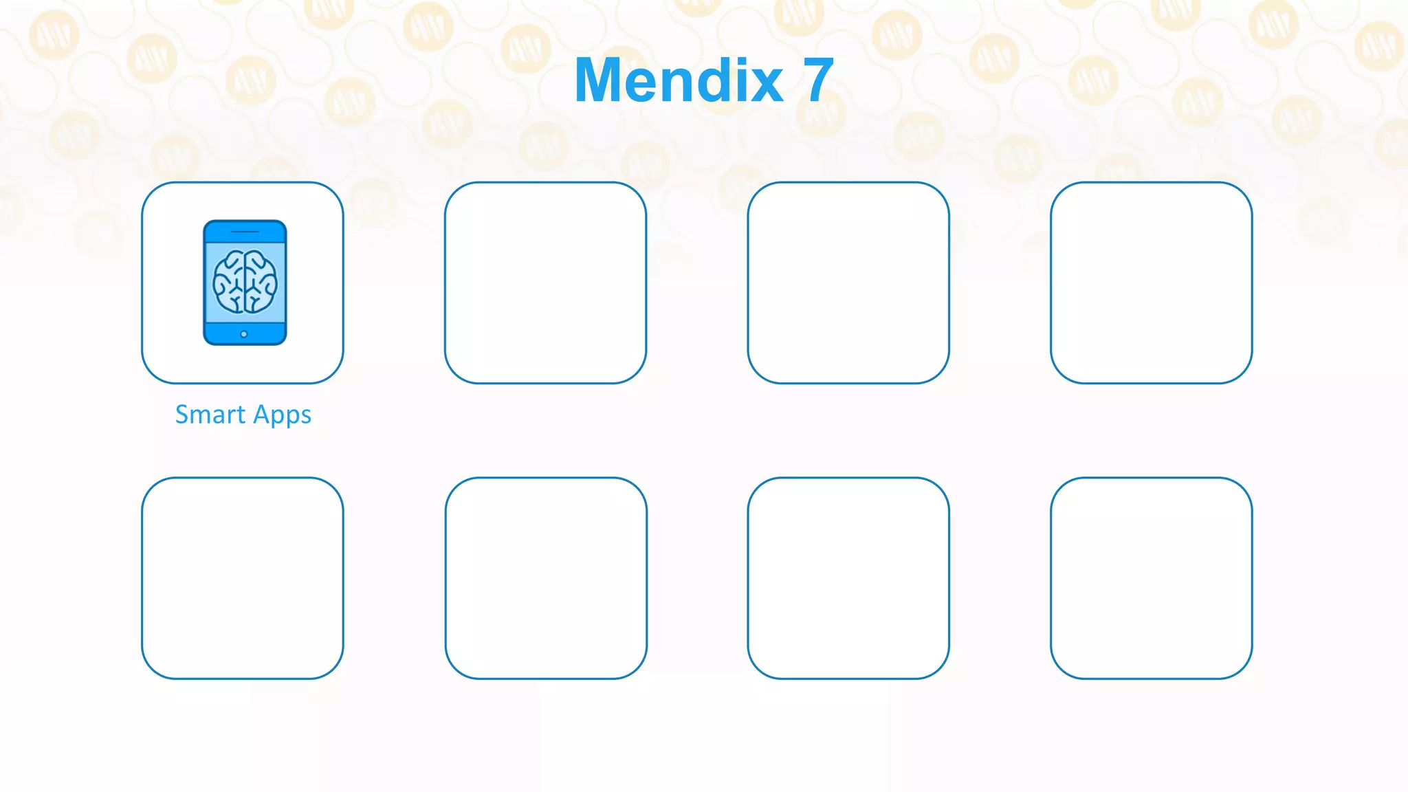 Mendix 7
Smart	
  Apps	
  
 