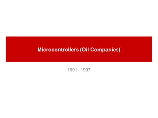 Microcontrollers (Oil Companies)
1991 - 1997
 