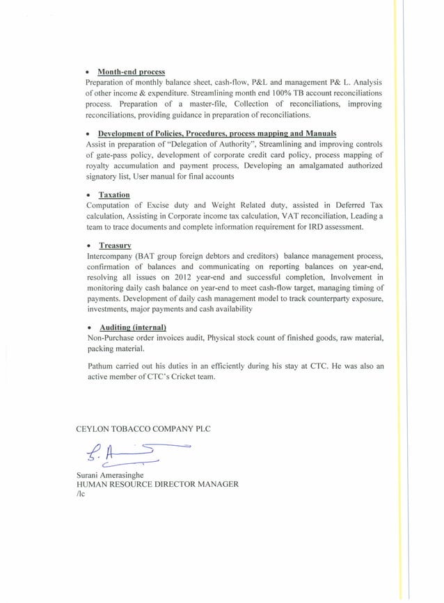 CTC service letter pg 2 | PDF | Business Accounting & Finance | Business