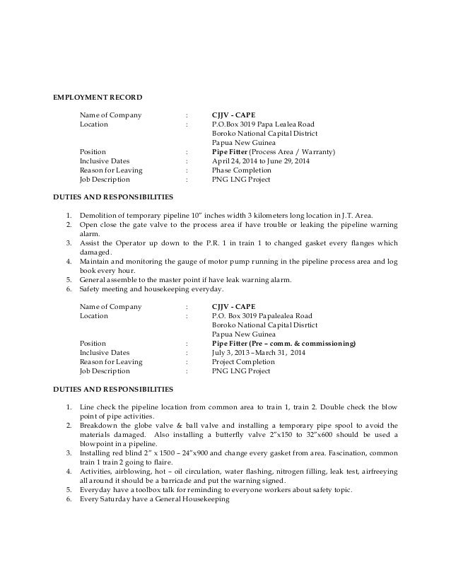 resume