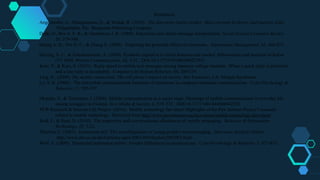 References
Angermuller, A., Maingueneau, D., & Wodak, R. (2014).  The discourse studies reader: Main currents in theory and analysis John.
 Philadelphia, PA:  Benjamins Publishing Company.
Derks D., Bos A. E. R., & Grumbkow J. K. (2008). Emoticons and online message interpretation. Social Science Computer Review,
26, 379-388.
Huang A. H., Yen D. C., & Zhang X. (2008).  Exploring the potential effects of emoticons.  Information Management, 45, 466-473.   
Herring, S. C., & Zelenkauskaite, A. (2009). Symbolic capital in a virtual heterosexual market: Abbreviation and insertion in Italian
iTV SMS. Written Communication, 26, 5-31.  DOI:10.1177/0741088308327911
Kato, Y., & Kato, S. (2015).  Reply speed to mobile text messages among Japanese college students:  When a quick reply is preferred
and a late reply is acceptable.  Computers In Human Behavior, 44, 209-219.
Ling, R., (2004). The mobile connection: The cell phone’s impact on society. San Francisco, CA: Morgan Kaufmann.
Lo, S. K. (2008).  The nonverbal communication functions of emoticons in computer-mediated communication.  CyberPsychology &
Behavior, 11, 595-597.
Oksman, V., & Turtiainen, J. (2004). Mobile communication as a social stage: Meanings of mobile communication in everyday life
among teenagers in Finland. New Media & Society, 6, 319–333.  DOI:10.1177/1461444804042518
PEW Research & Internet Life Project  (2014).  Mobile technology fact sheet: Highlights of the Pew Internet Project’s research
related to mobile technology.  Retrieved from http://www.pewinternet.org/fact-sheets/mobile-technology-fact-sheet/
Reid, F., & Reid, D. (2010).  The expressive and conversational affordances of mobile messaging.  Behavior & Information
Technology, 29, 3-22.
Thurlow, C. (2003).  Generation txt?  The sociolinguistics of young people's text-messaging.  Discourse Analysis Online.
 http://www.shu.ac.uk/daol/articles/open/2002-003/thurlow2002003.html
Wolf, A. (2000).  Emotional expression online:  Gender differences in emoticon use.  CyberPsychology & Behavior, 3, 827-833.
 