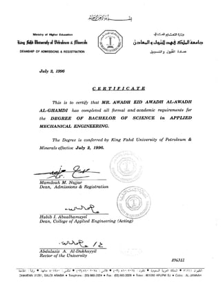 Certificates (University)