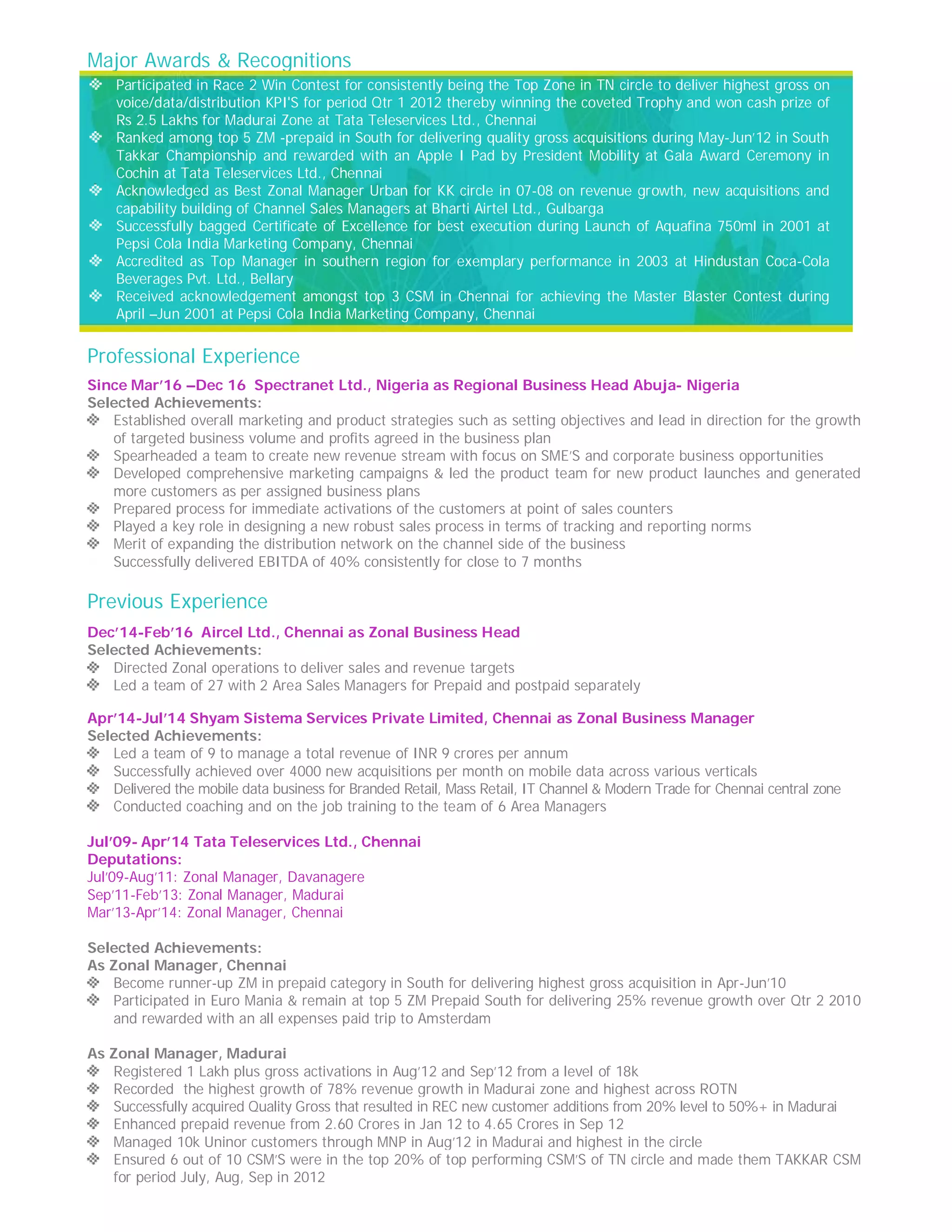 G Narayanan Resume in PDF | PDF