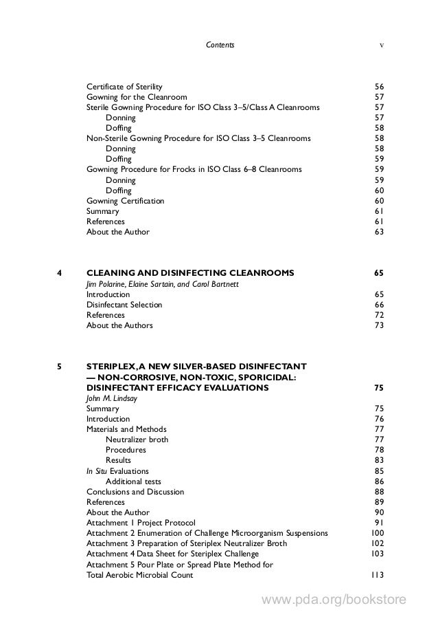 PDA BookTable of ContentsEnvironmental Monitoring a Comprehensive H…