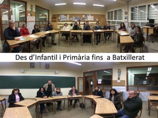 Des d’Infantil i Primària fins a Batxillerat
 