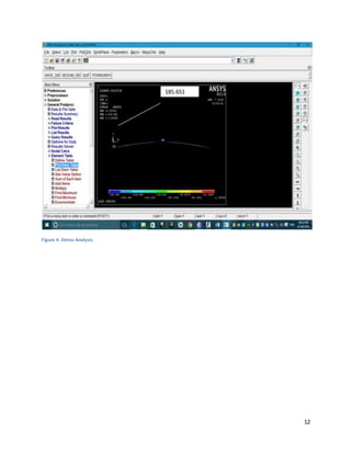 12
Figure 4- Stress Analysis
185.651
 