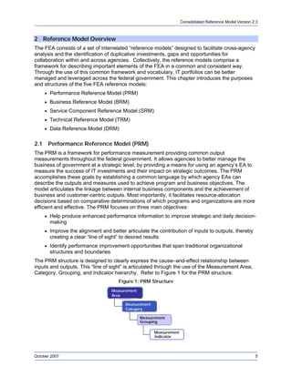 FEA Consolidated Reference Model Document Version 2.3 | PDF