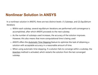Sub Step Number Comprehensive Guide to Structural Nonlinearity in Finite Element ...