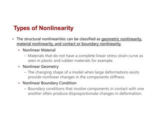 Comprehensive Guide to Structural Nonlinearity in Finite Element ...