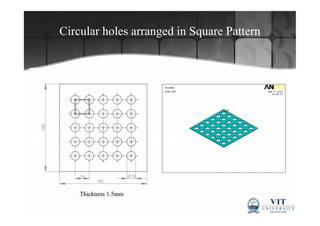 Fea of springback on perforated sheet metal | PDF