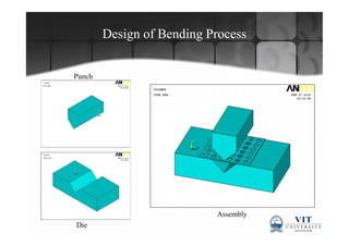 Fea of springback on perforated sheet metal | PDF