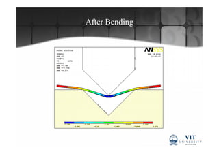 Fea of springback on perforated sheet metal | PDF
