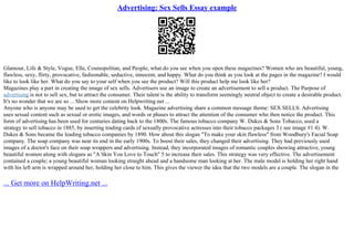 Fear And Sex Appeal Of Advertising | PPT