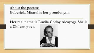 Fear By Gabriela Mistral
