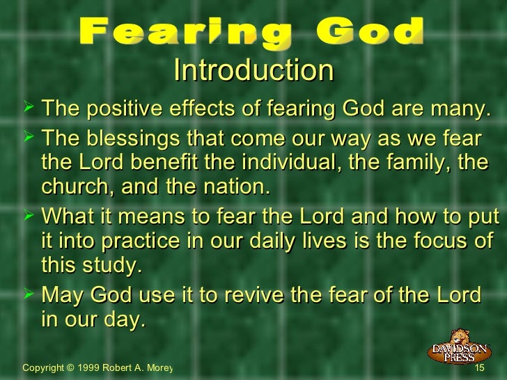 Fearing god