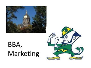 BBA,
Marketing
 