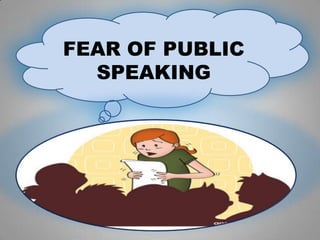 FEAR OF PUBLIC
  SPEAKING
 